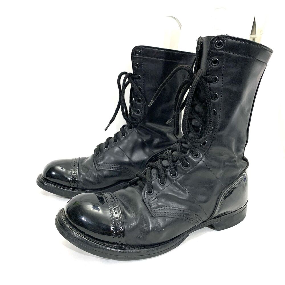 Corcoran 1500 Jump Field Combat Boots Mens Size 9.5 E Black Leather Made In USA
